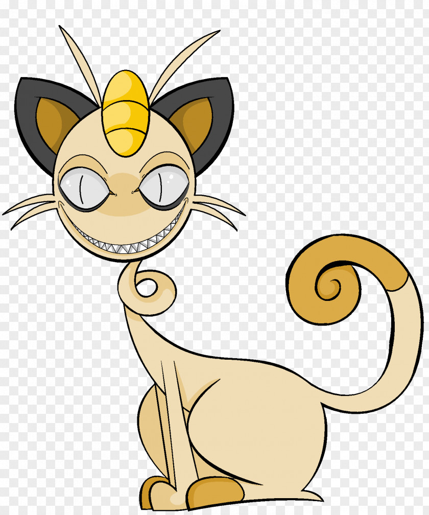 Pikachu Whiskers Meowth Cat Pokémon PNG