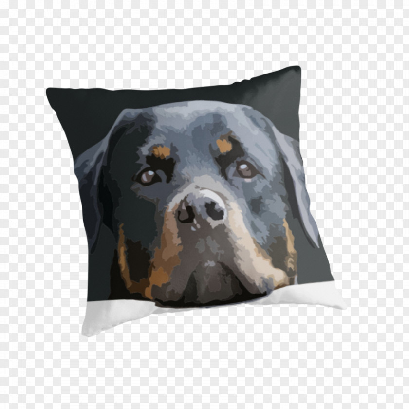 Pillow Rottweiler Dog Breed Cushion Porcelain PNG