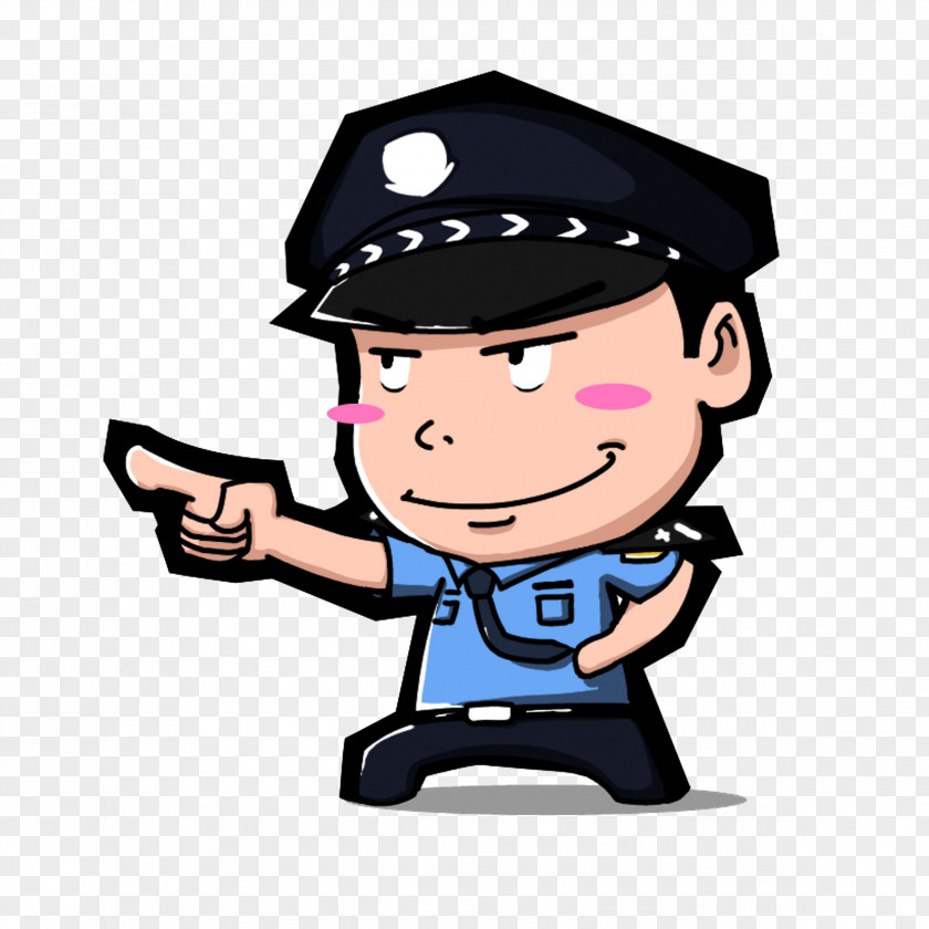 Cartoon Police Officer PNG
