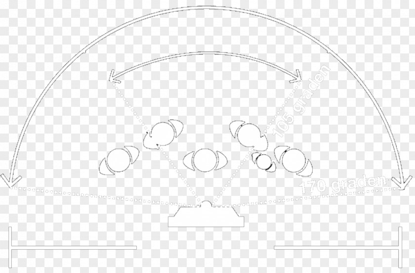 Circle Brand White Line Art PNG