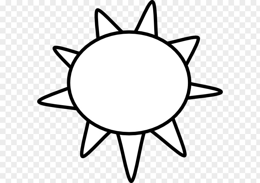 Drawings Of Sun Outline Clip Art PNG