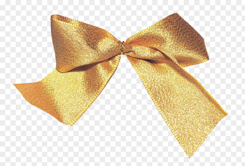 Golden Bow Gold And Arrow Ribbon PNG