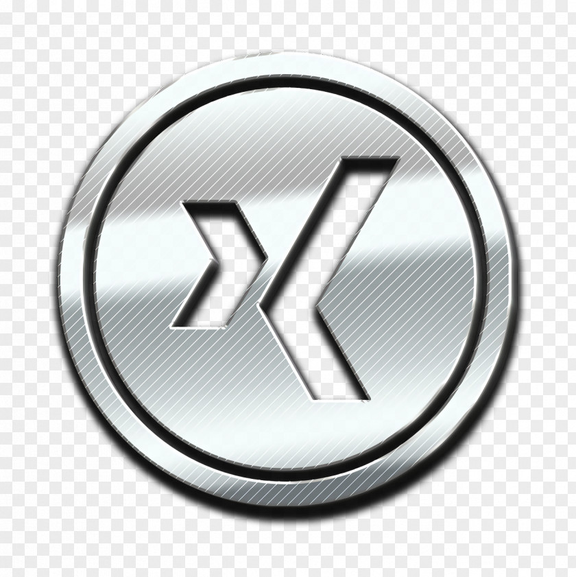 Metal Logo Human Resources Icon Social Network Xing PNG