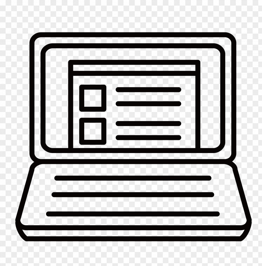 Notebook Computer ICO User Interface The Noun Project Icon PNG