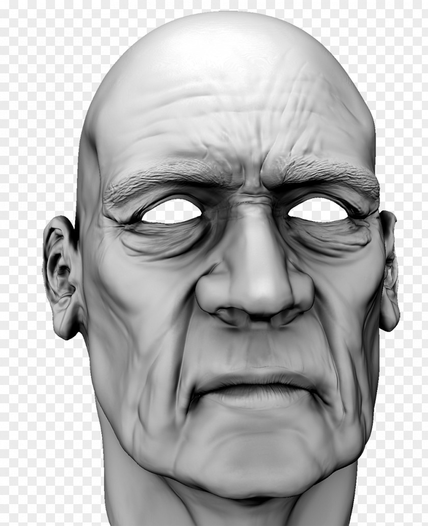 OLD MAN Face Nose Facial Expression PNG