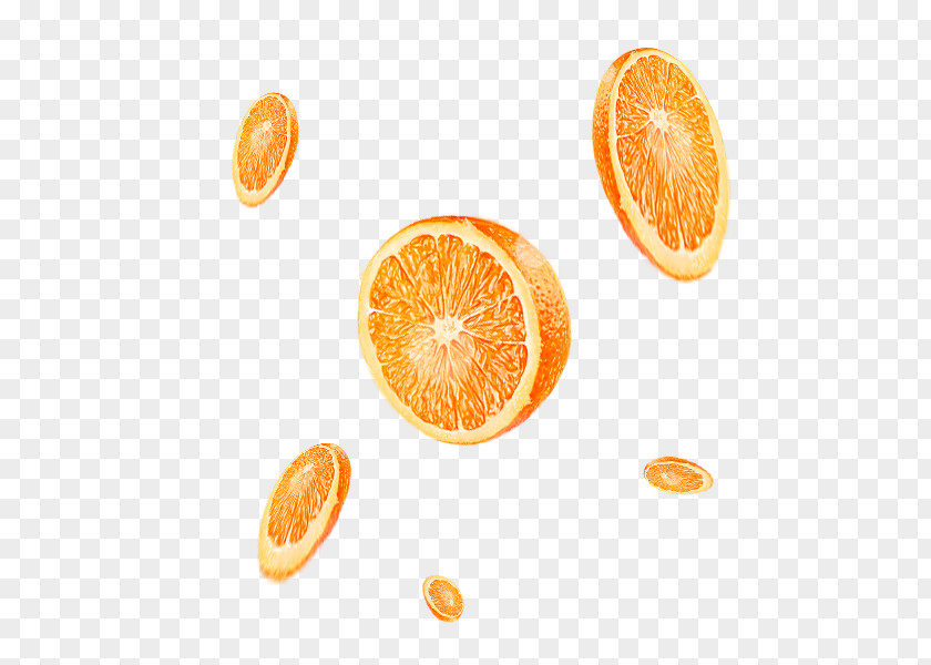 Orange Simple Lemon Floating Material Clementine Mandarin PNG