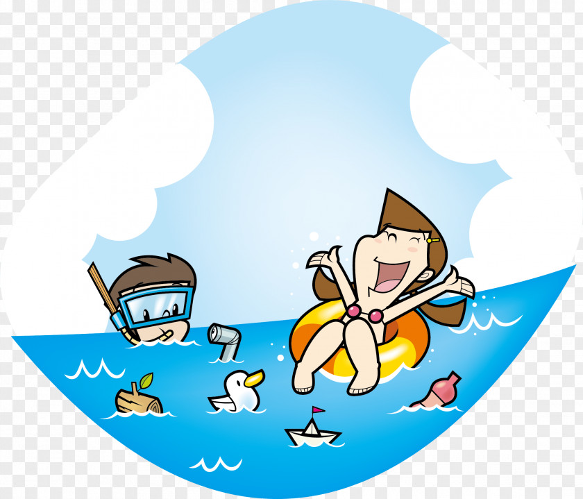 Sea Swim Vector Swimming Clip Art PNG