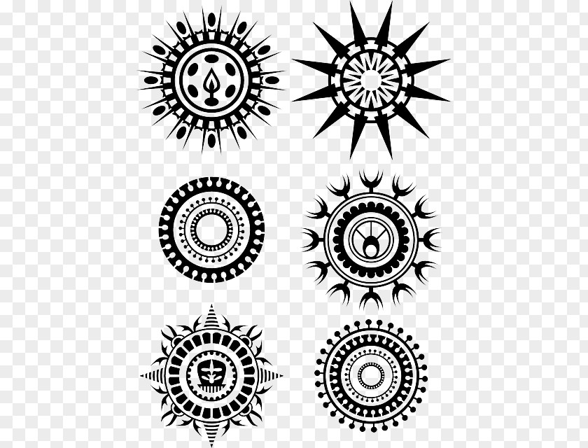 Circle Tattoo Polynesia Clip Art PNG