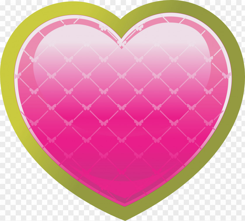 Circle Valentine's Day Pink M Heart PNG