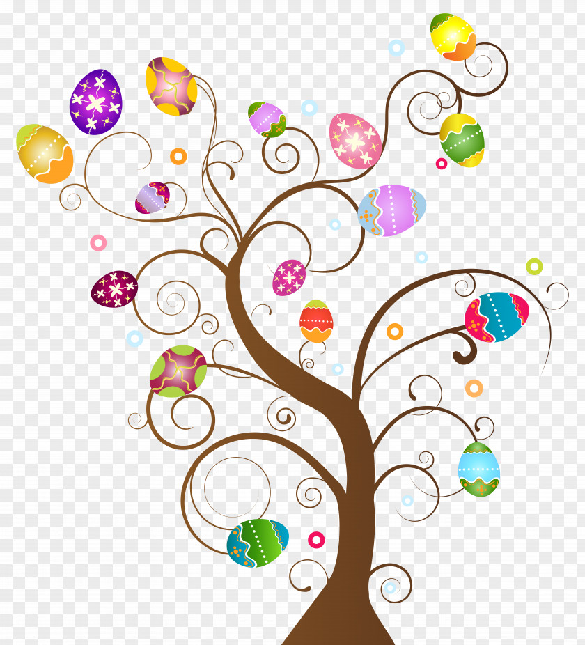 Easter Egg Tree Clip Art Image PNG