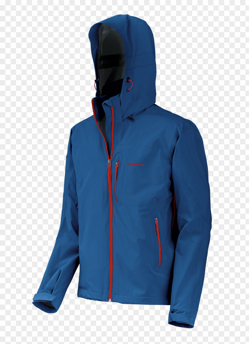 Jacket T-shirt Raincoat Clothing Blue PNG