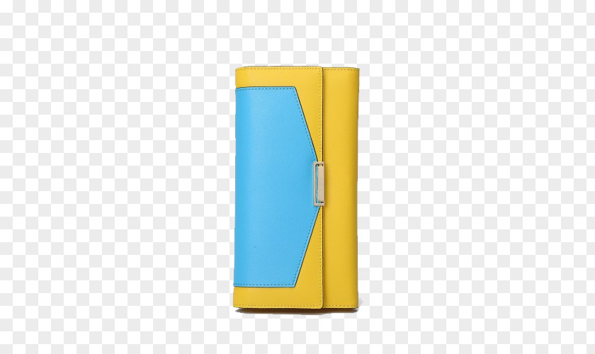 Ms. Wallet Long Section Of Folded Yellow PNG