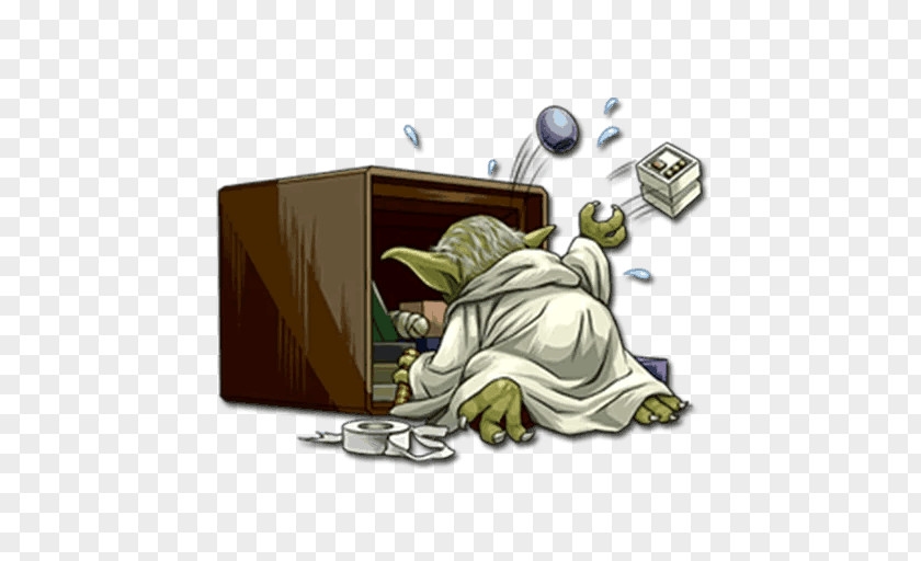 Yoda Transparent Sticker Image Illustration Cartoon PNG