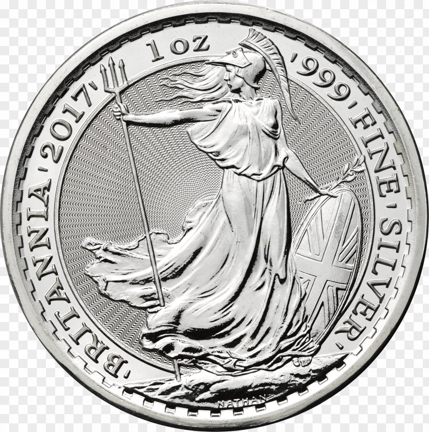 Coin Royal Mint Britannia Bullion Silver PNG