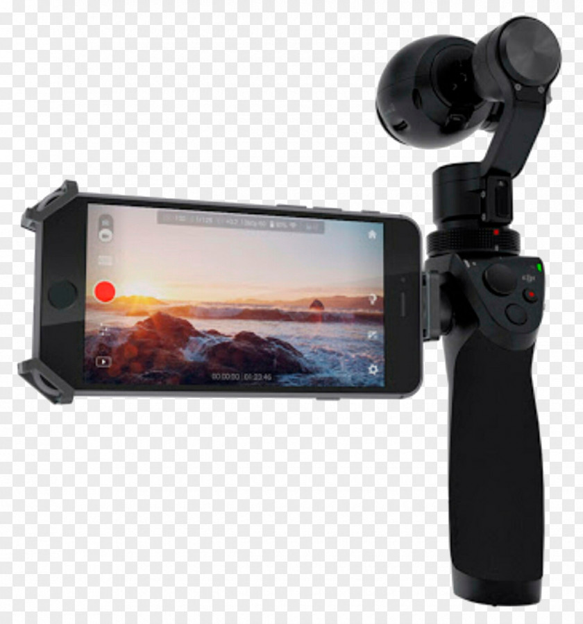 Flashlight Osmo Hand-held Camera Gimbal 4K Resolution PNG