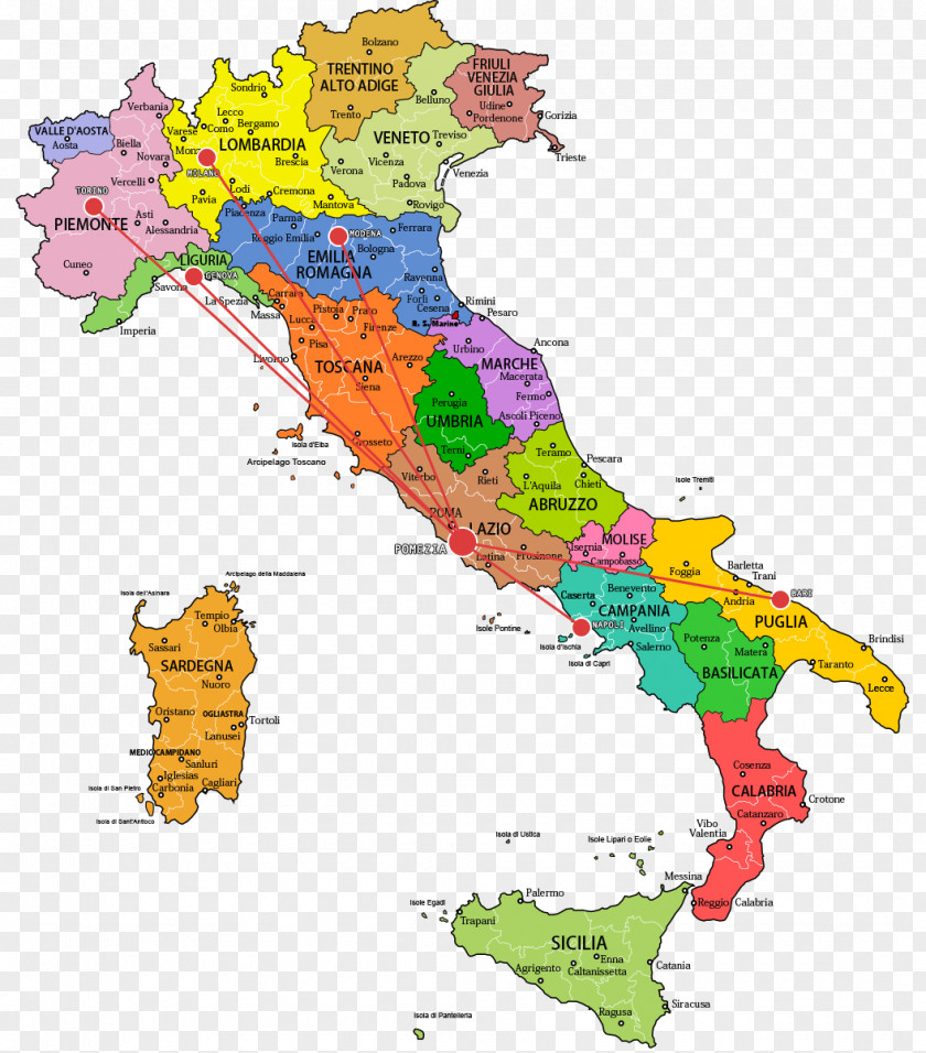 Italy Flag Of Map PNG