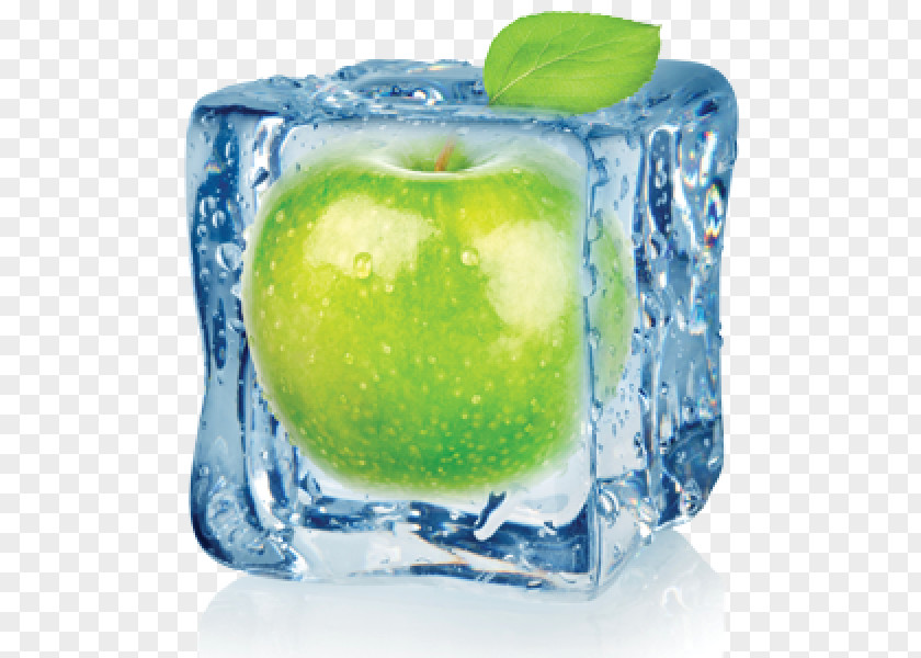 Juice Apple Ice Cream Flavor Cube PNG