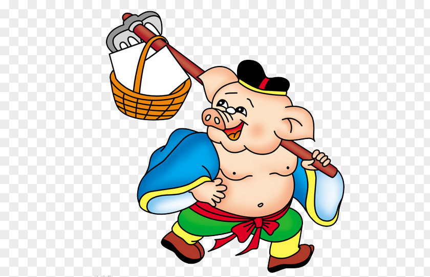 Lovely Pig Pigsy Journey To The West Sun Wukong Cartoon PNG