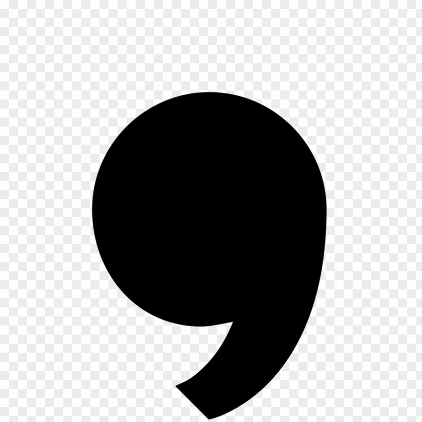 Comma Monochrome Photography Circle Crescent PNG