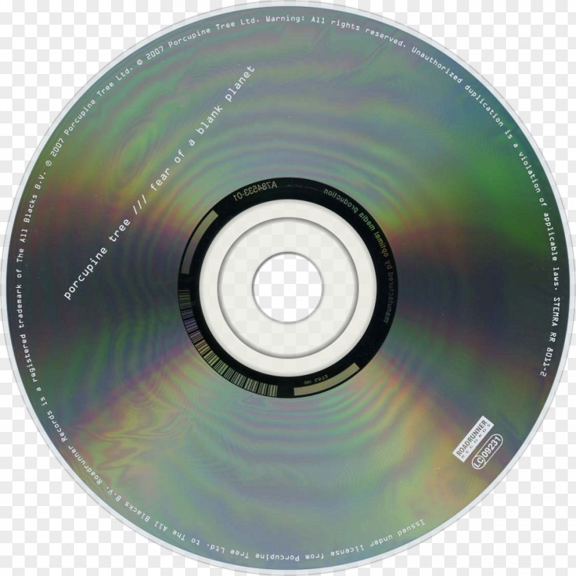 Compact Disc Fear Of A Blank Planet Porcupine Tree Progressive Rock PNG