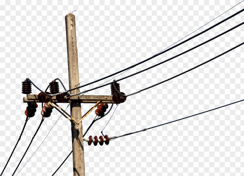 Electricity Overhead Power Line Utility Pole Outage Clip Art PNG
