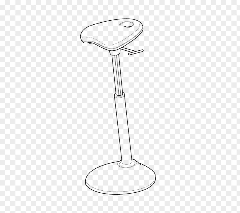 Foot Rest Table Chair Line Art PNG