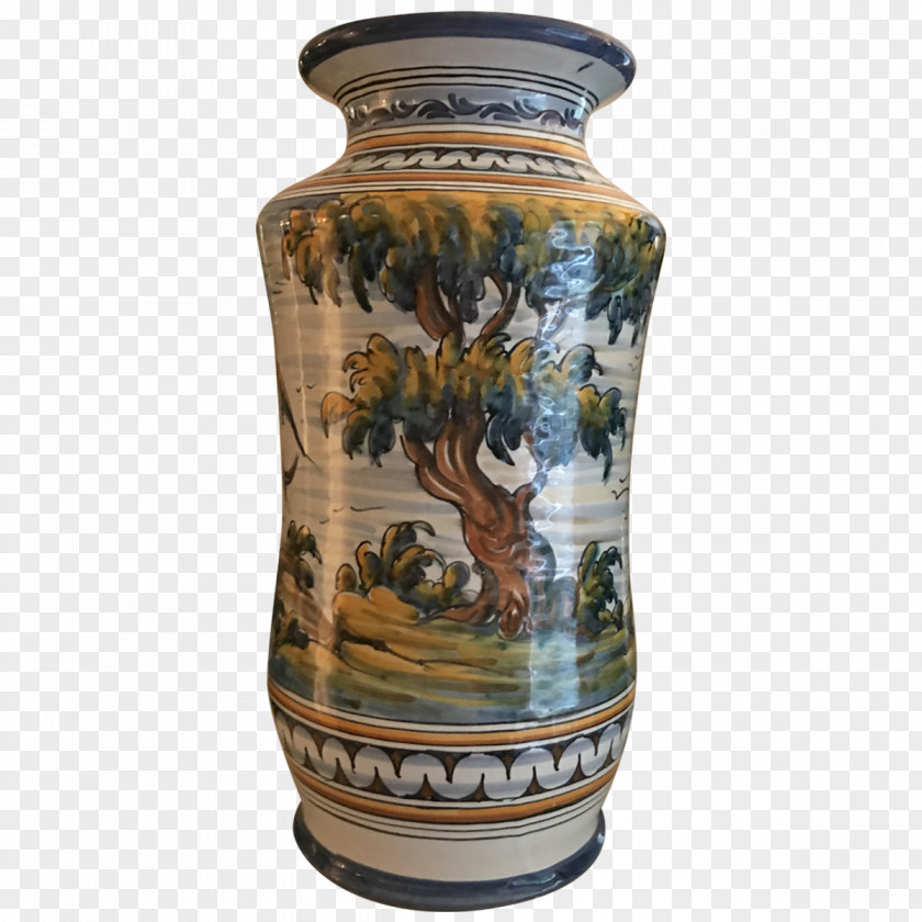 Hand Painted Ceramic Vase Pottery Porcelain Urn PNG
