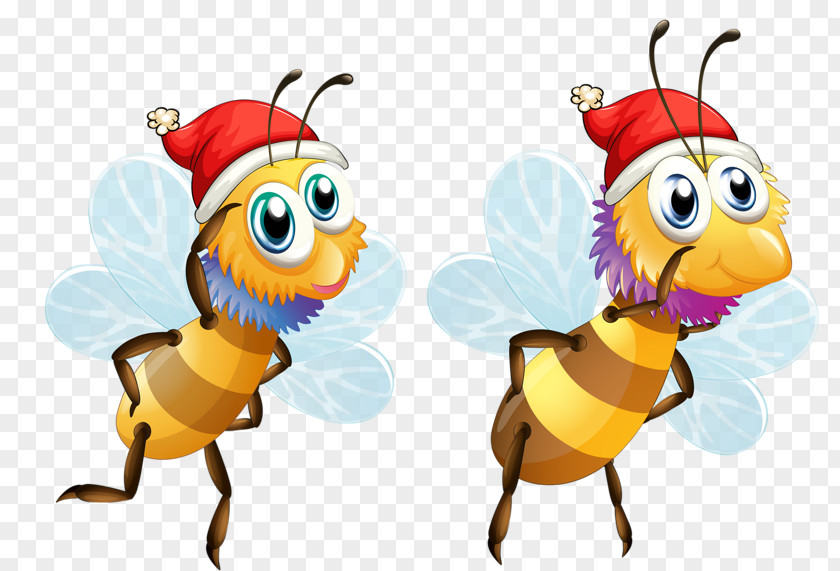 Little Bee Insect Clip Art PNG