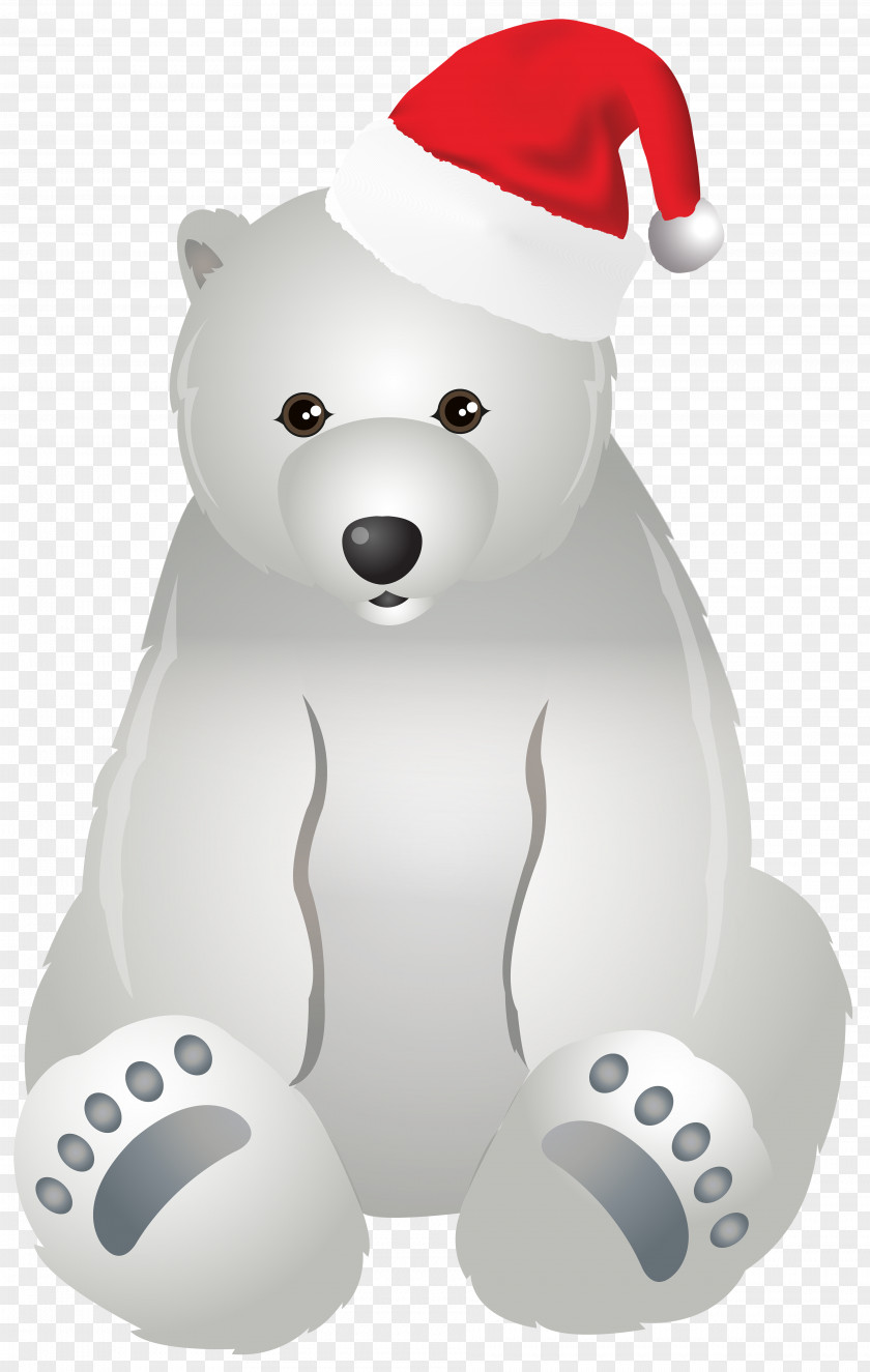 Christmas Polar Bear Transparent Clip Art Image The PNG