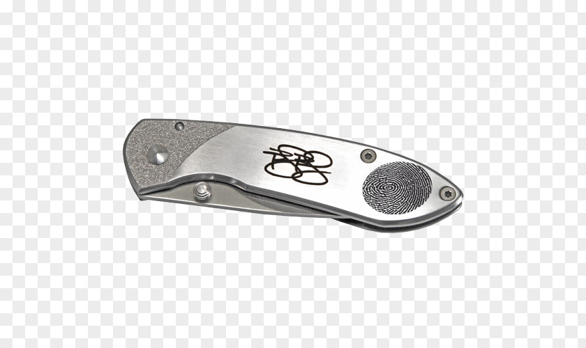 Knife Pocketknife Fingerprint Engraving Jewellery PNG