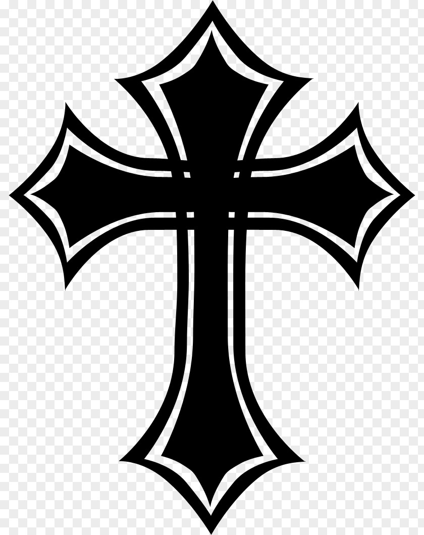Crossed Celtic Cross Christian Gothic Fashion Crucifix PNG