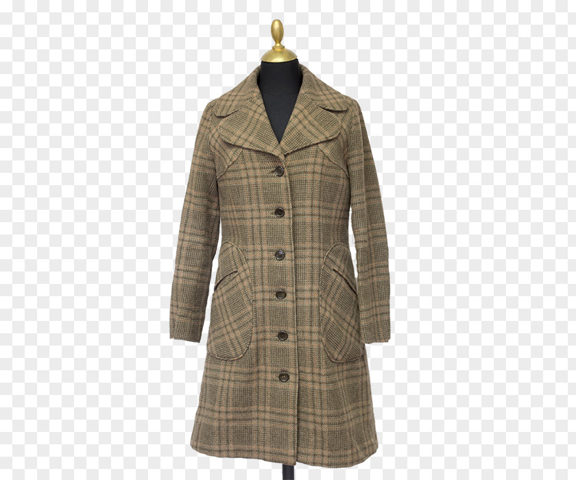 Dixi Coat Overcoat Tartan Wool PNG
