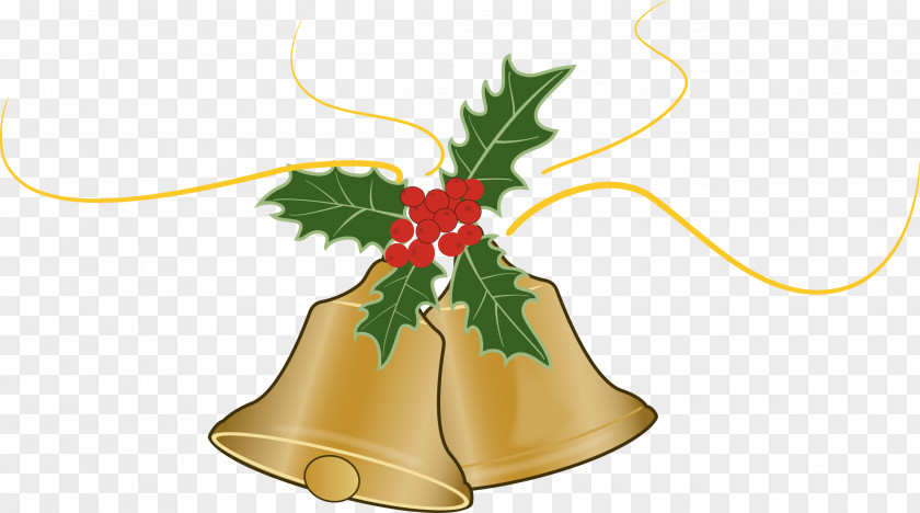 Golden Christmas Bells Bell Ornament Euclidean Vector PNG