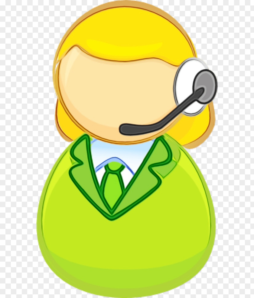 Yellow Green Cartoon Smile Happy PNG