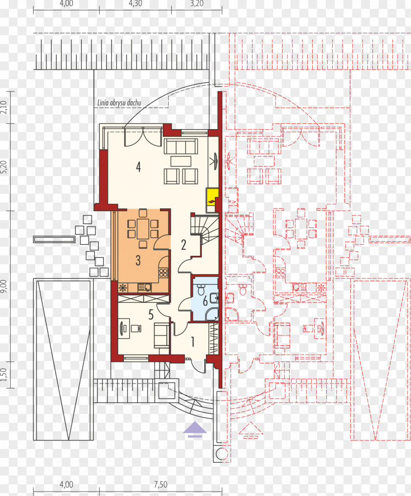 Building Floor Plan House Residential Area Roof PNG