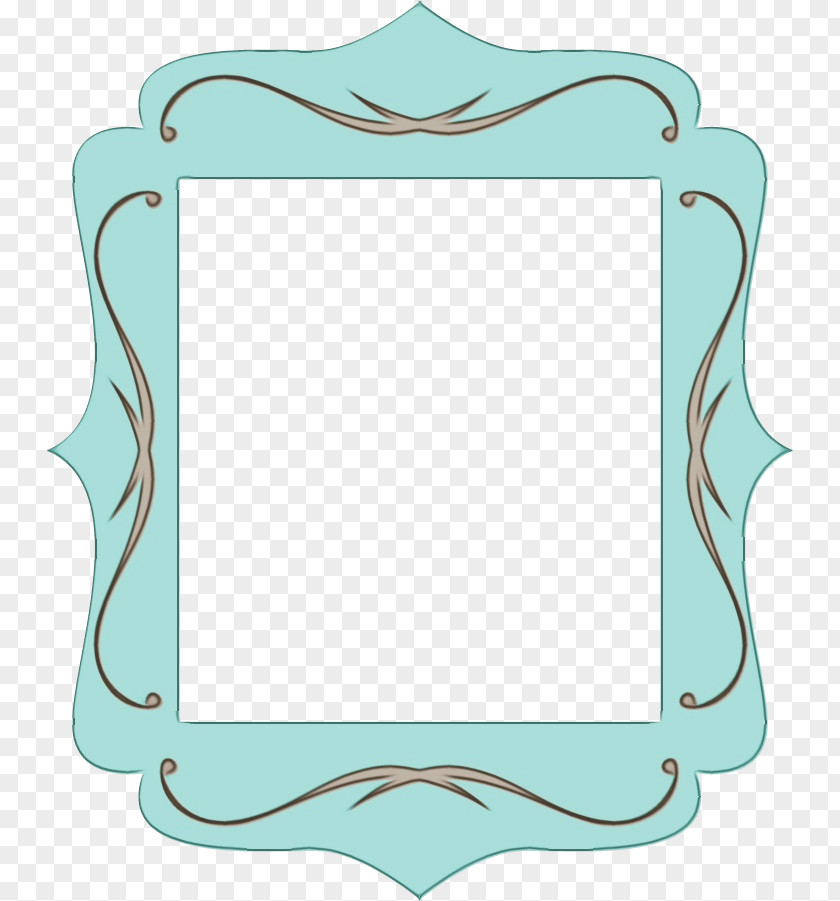 Mirror Rectangle Green Background Frame PNG