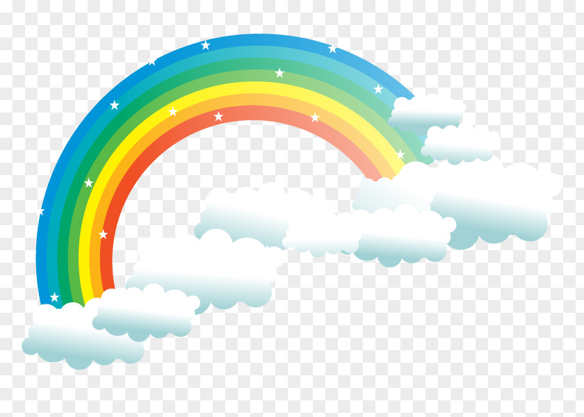 Rainbow Cloud Sky Clip Art PNG