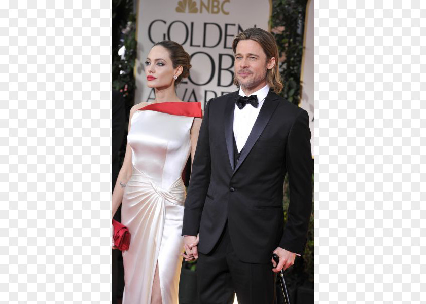 Angelina Jolie Brad Pitt Celebrity Actor 69th Golden Globe Awards PNG