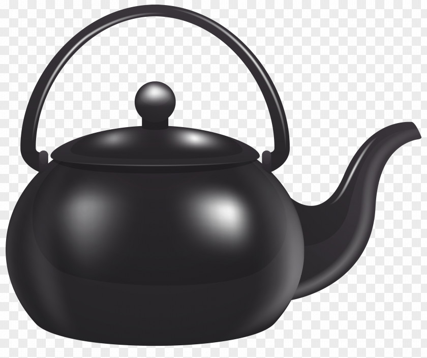 Black Electric Kettle Teapot Clip Art PNG