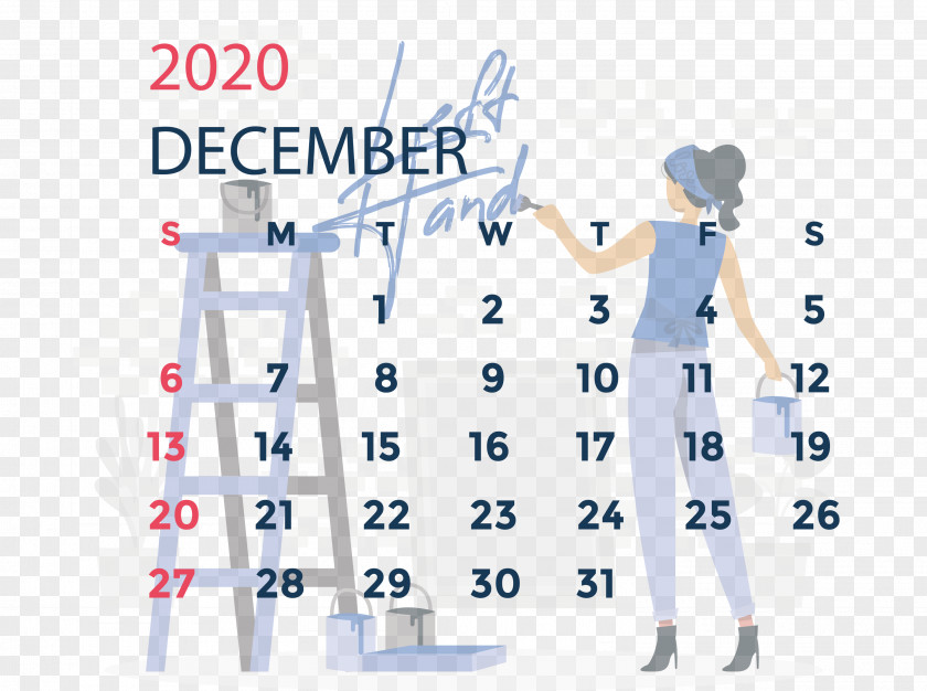 December 2020 Printable Calendar PNG