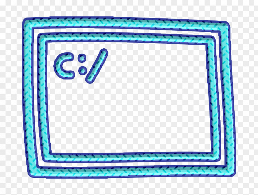 Hand Drawn Icon Computer Terminal Symbol PNG