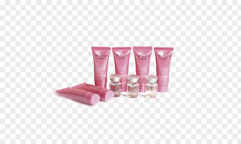 Pink Cosmetic Bottle Milk Cosmetics Bottled Water PNG