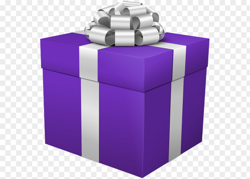 Purple Box Gift Clip Art PNG