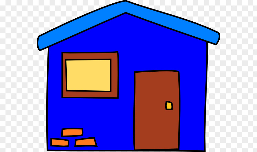 Blue House Clip Art PNG