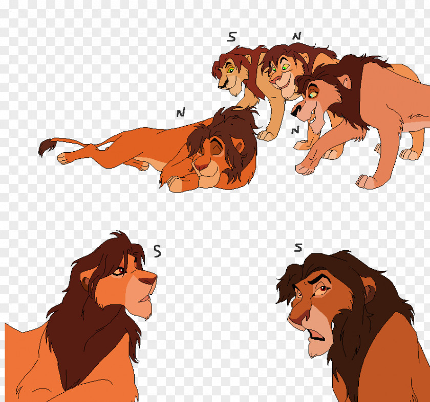 Crouched Lion Scar Nala Simba Sarabi PNG