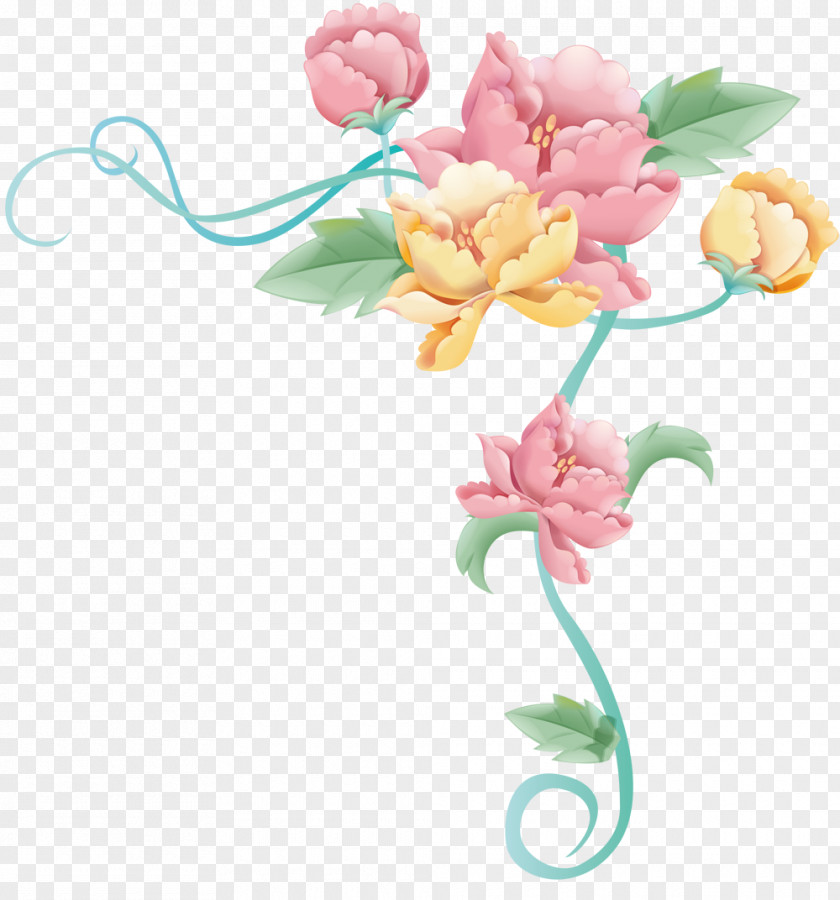Floral Flower Drawing Raster Graphics Clip Art PNG