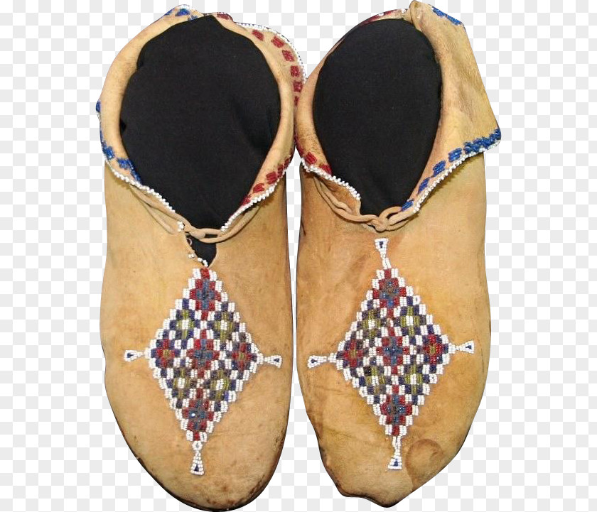 Sandal Slipper Moccasin Indigenous Peoples Of The Americas Beadwork Osage Nation PNG