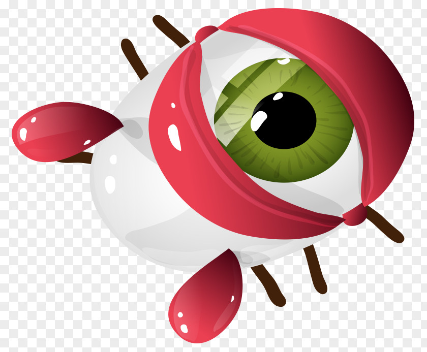 Vector Cartoon Crystal Eye Illustration PNG