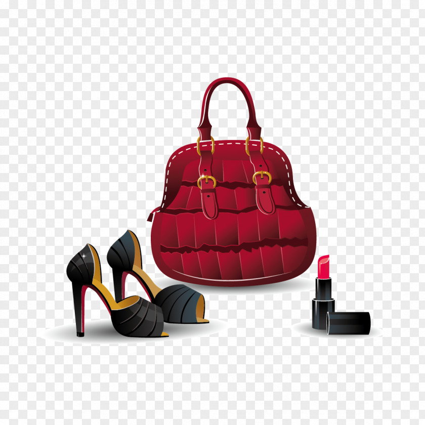 Baoxie And Lipstick Handbag Shoe Clothing PNG