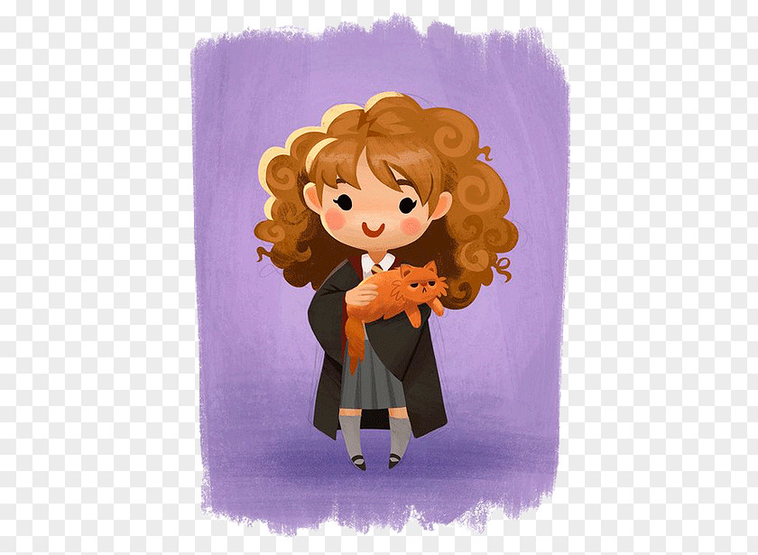 Harry Potter Hermione Granger Luna Lovegood Ron Weasley Crookshanks PNG